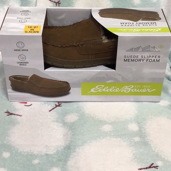 Eddie Bauer Shoes Eddie Bauer Westhaven Suede Memory Foam Slippers